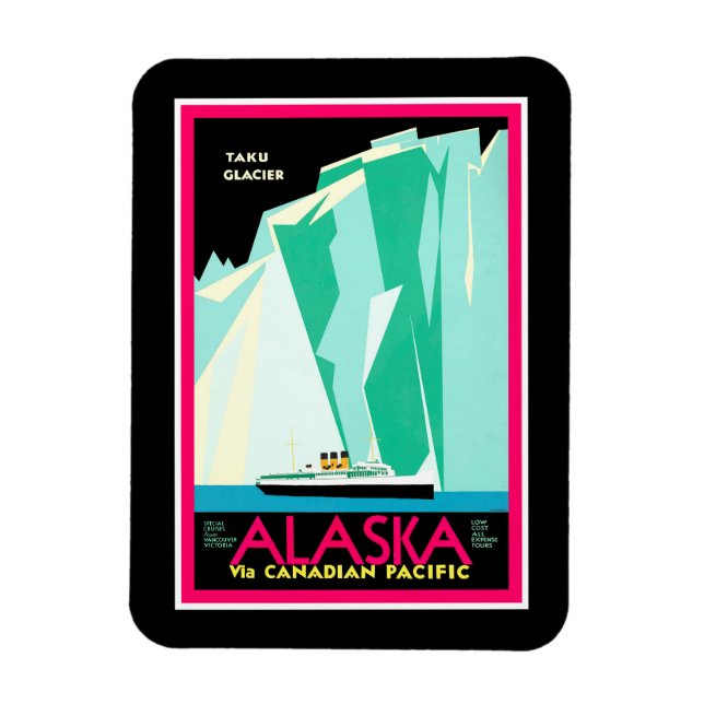 Alaska Reise Magnet (Vertikal)
