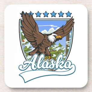 Alaska-Reise-Patch Getränkeuntersetzer