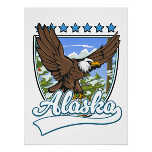 Alaska Reise-Patch Poster