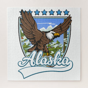 Alaska Reise-Patch Puzzle
