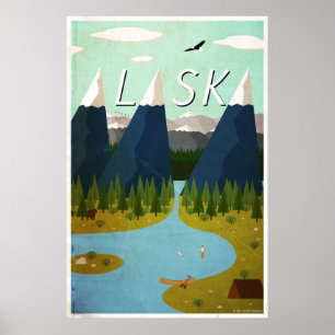 Alaska-Reise-Plakat Poster