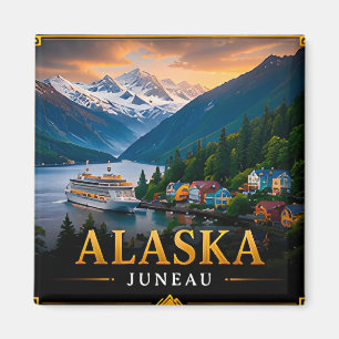 🏔️ Alaska Reise Souvenir Road Trip Reisende 🚗 Magnet