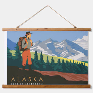 Alaska-Reise Wandteppich Mit Holzrahmen