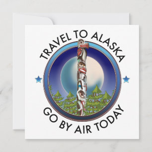 Alaska-Reiselogo Einladung