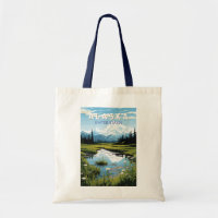 Alaska Reisen Kunst Vintag