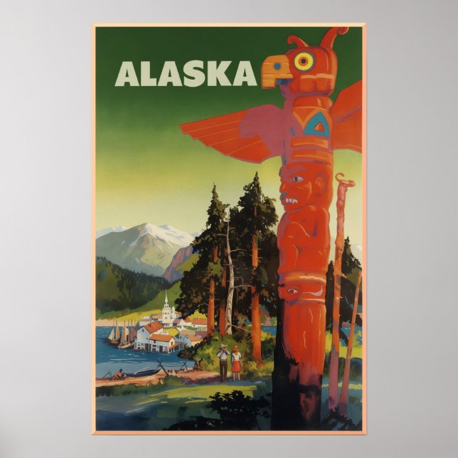 Alaska-Reiseplakat  Poster (Vorne)