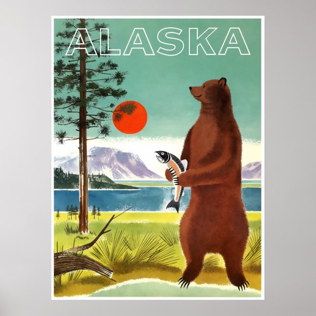Alaska-Reiseplakat  Poster (Vorne)