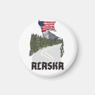 Alaska-Reiseposter Magnet
