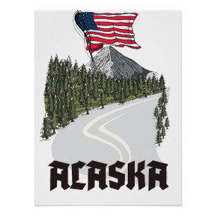 Alaska-Reiseposter Poster