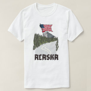 Alaska-Reiseposter T-Shirt