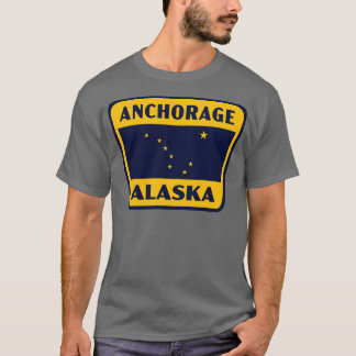 Alaska Retro Abzeichen Gelb T-Shirt