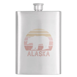 Alaska Retro Bear Flachmann
