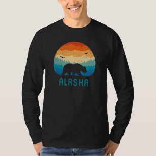 Alaska Retro Grizzly Bär Vintag Alaskan Mountain T-Shirt