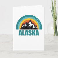 Alaska Retro Sunset gibt amerikanischen Staaten Ge