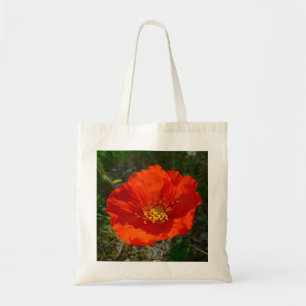 Alaska-Rote Mohnblume Farbige Blume Tragetasche