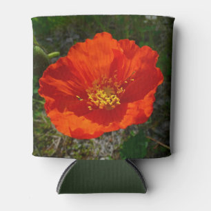 Alaska-Rotmohn Farbige Blume Dosenkühler