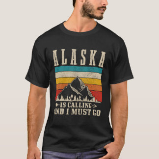 Alaska ruft an, dass ich Mountainbike-Wanderer geh T-Shirt
