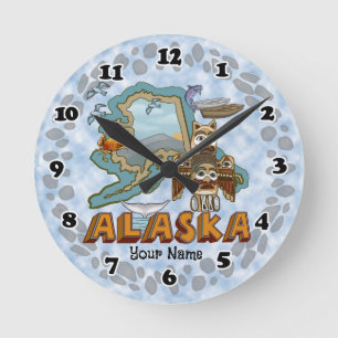 Alaska Rundenuhr Runde Wanduhr
