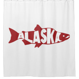 Alaska Salmon Duschvorhang