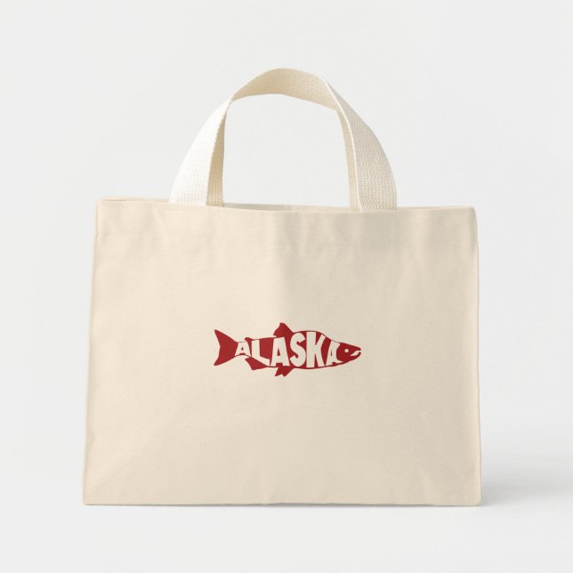 Alaska Salmon Mini Stoffbeutel (Vorne)