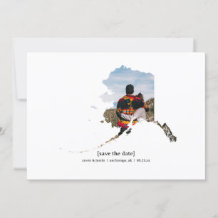 Alaska Save the Date Fotokarte