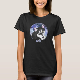 Alaska-Schlittenhund Sibirischer Husky Mushing Ala T-Shirt