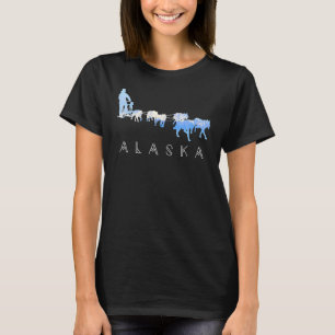 Alaska-Schlittenhunde Mushing Schlittenhund-Team S T-Shirt