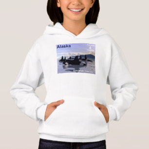 Alaska-Schwertwale Briefmarke Hoodie