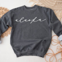Alaska Script Staat FrauenSweatshirt