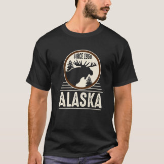 Alaska Seit 1959 Elch Design T-Shirt