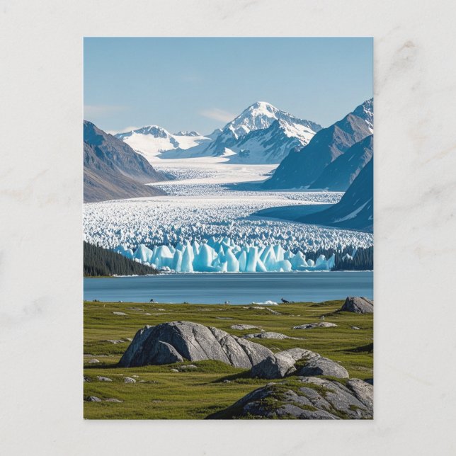 Alaska-Sicht Postkarte (Vorderseite)