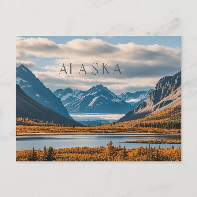 Alaska-Sicht Postkarte (Vorderseite)