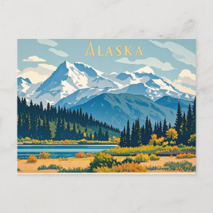 Alaska-Sicht Postkarte