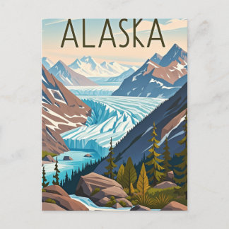 Alaska-Sicht Postkarte