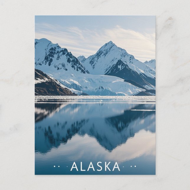 Alaska-Sicht Postkarte (Vorderseite)