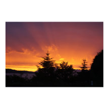 Alaska-Sonnenuntergangsposter