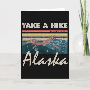 Alaska Souvenir Wandern Take A Hike Vintage Sonnen Karte