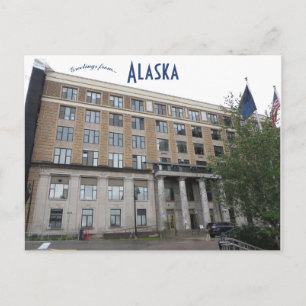 Alaska Staat Hauptstadt Gebäude Postkarte