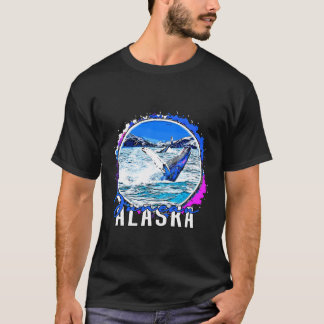 Alaska Staat Hauptstadt Juneau Wale im Grünen T-Shirt