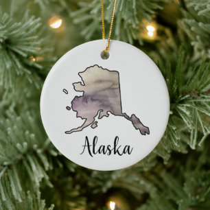 Alaska Staat Illustration Keramik Ornament