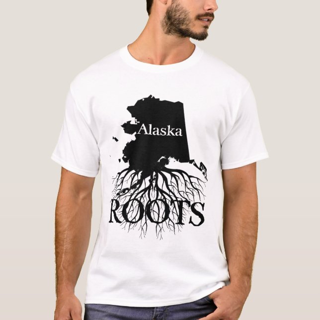 Alaska Staat Roots Shirt für Frauen oder Männer (Vorderseite)