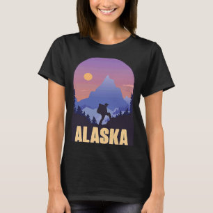 Alaska Staat USA Wandern T-Shirt