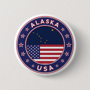 Alaska, Staaten der USA Button