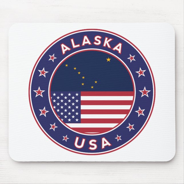 Alaska, Staaten der USA Mousepad (Vorne)