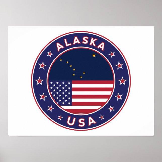 Alaska, Staaten der USA Poster (Vorne)