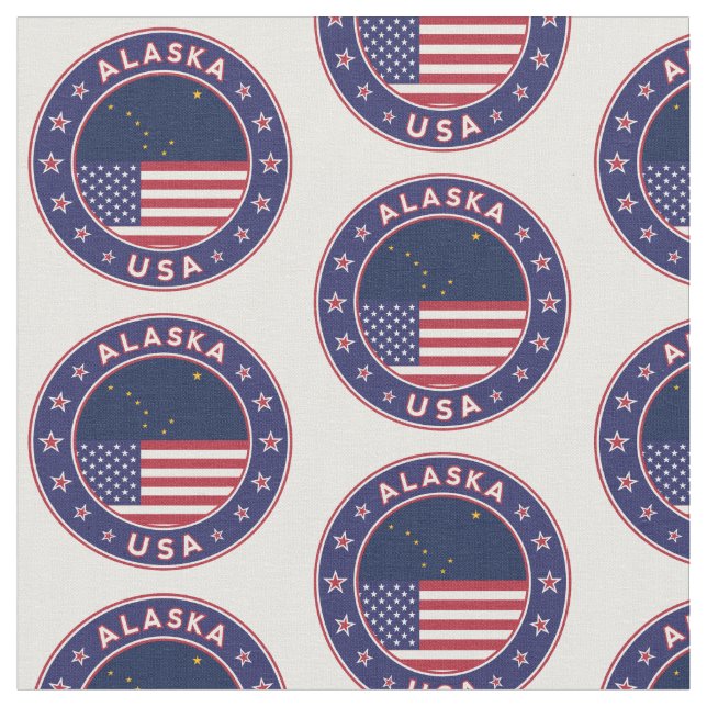 Alaska, Staaten der USA Stoff (Nahaufnahme)