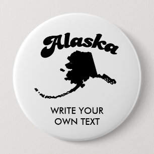 ALASKA-STAATS-MOTTO-T - SHIRT BUTTON