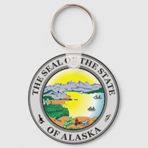 Alaska-Staats-Siegel-Schlüsselanhänger Schlüsselanhänger