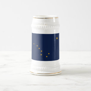 Alaska Staatsflagge Bierglas