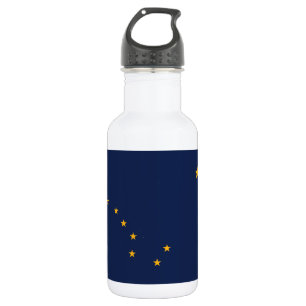 Alaska Staatsflagge Edelstahlflasche